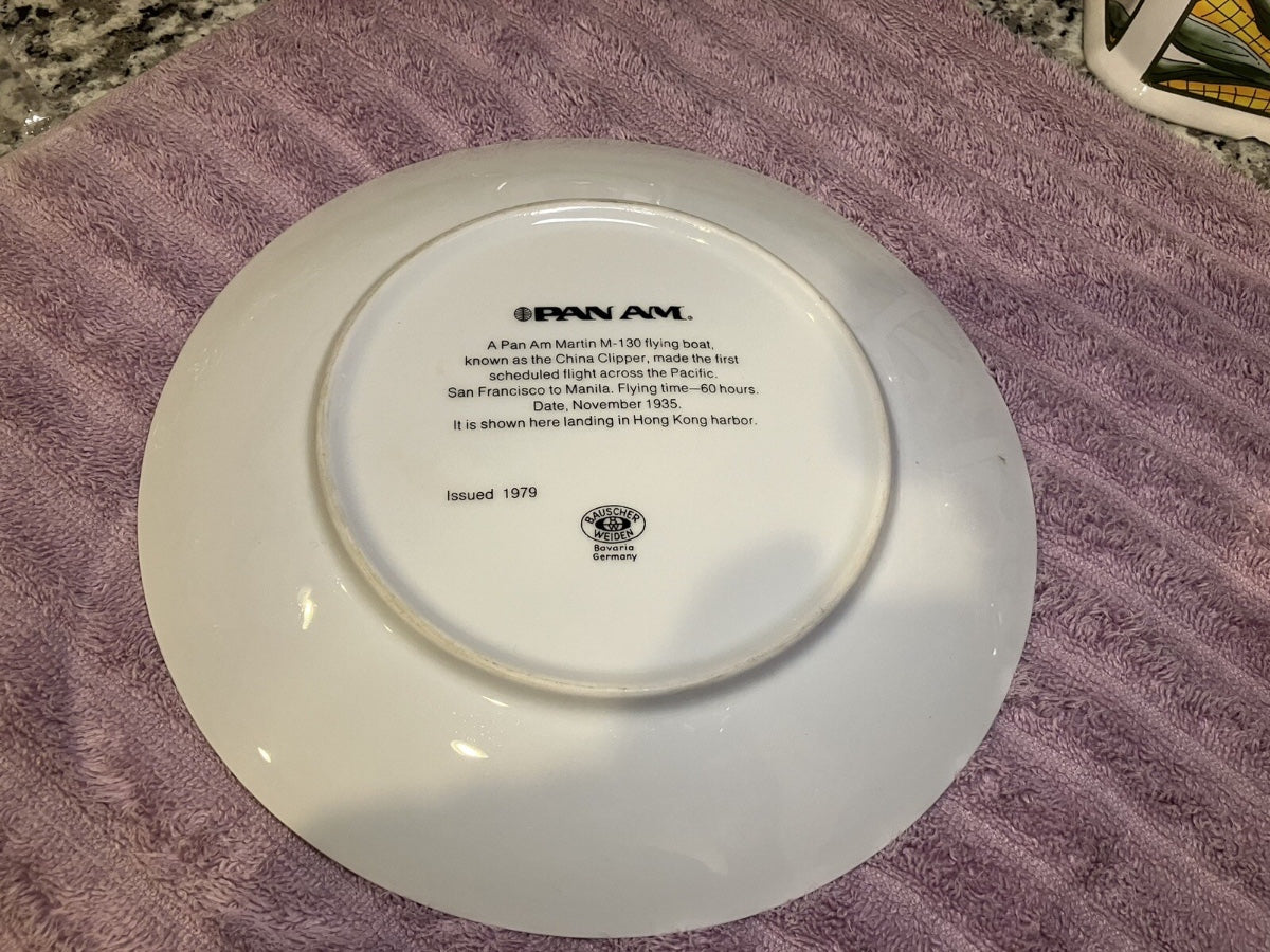 Pan Am Martin M-130 Flying Boat China Clipper Plate 1979 Bauscher Weiden