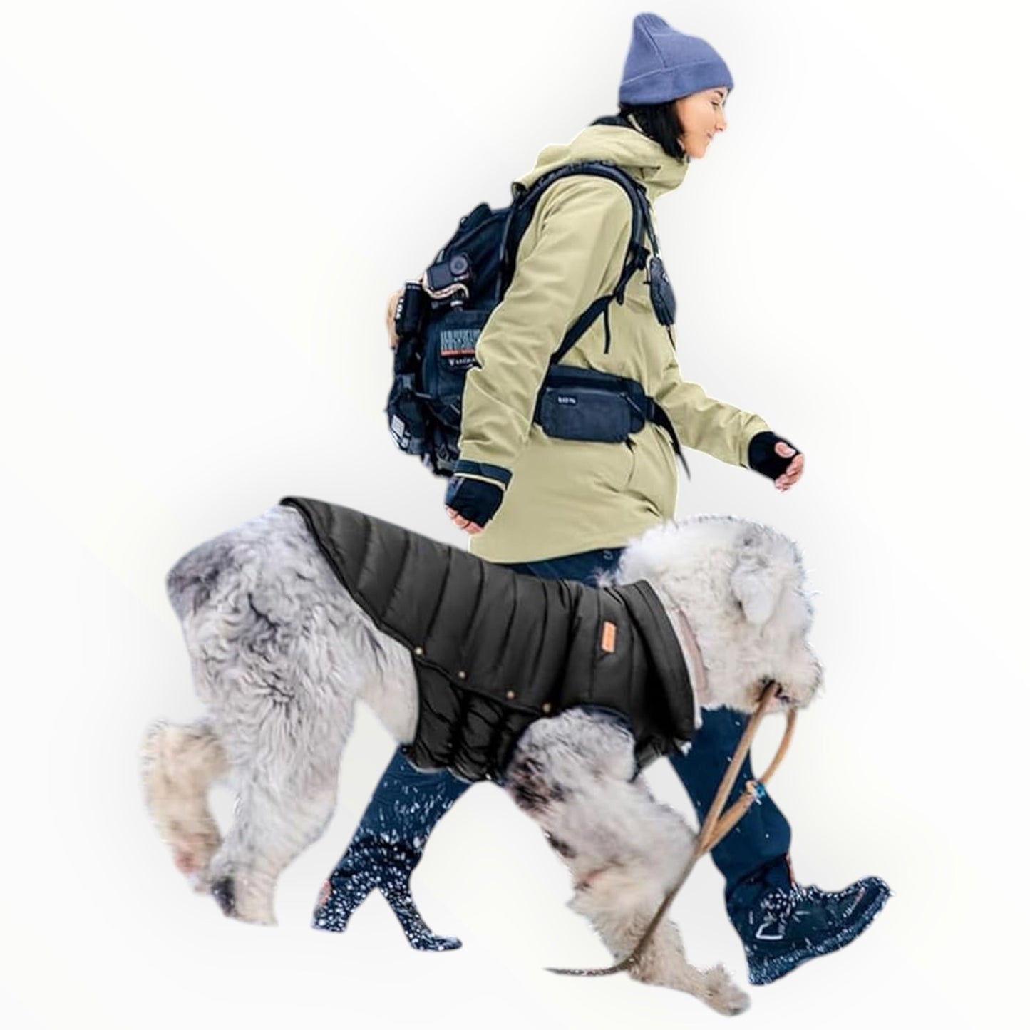 Space Lion Size 24 Large Dog Black Duck Down Puffer Jacket Water-Resistant Winter Coat NWT