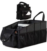 FoxBoxUSA Front Seat Car and SUV Trunk Storage Organizer Black