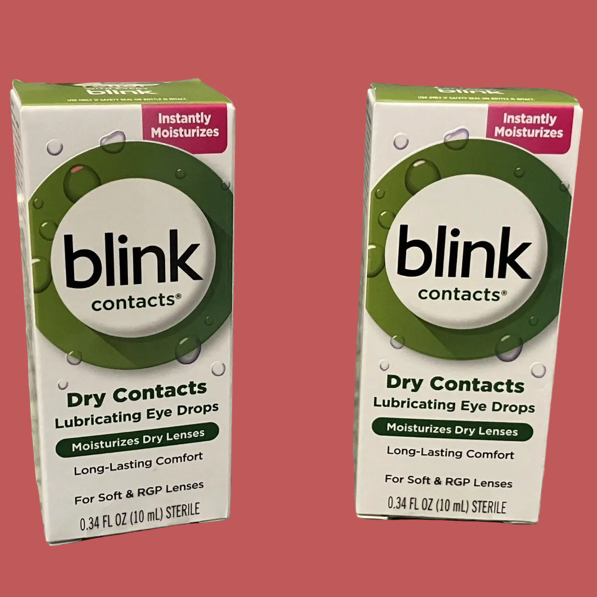 Blink Contacts Lubricating Eye Drops 0.34 fl oz (2-Pack) - Brand New