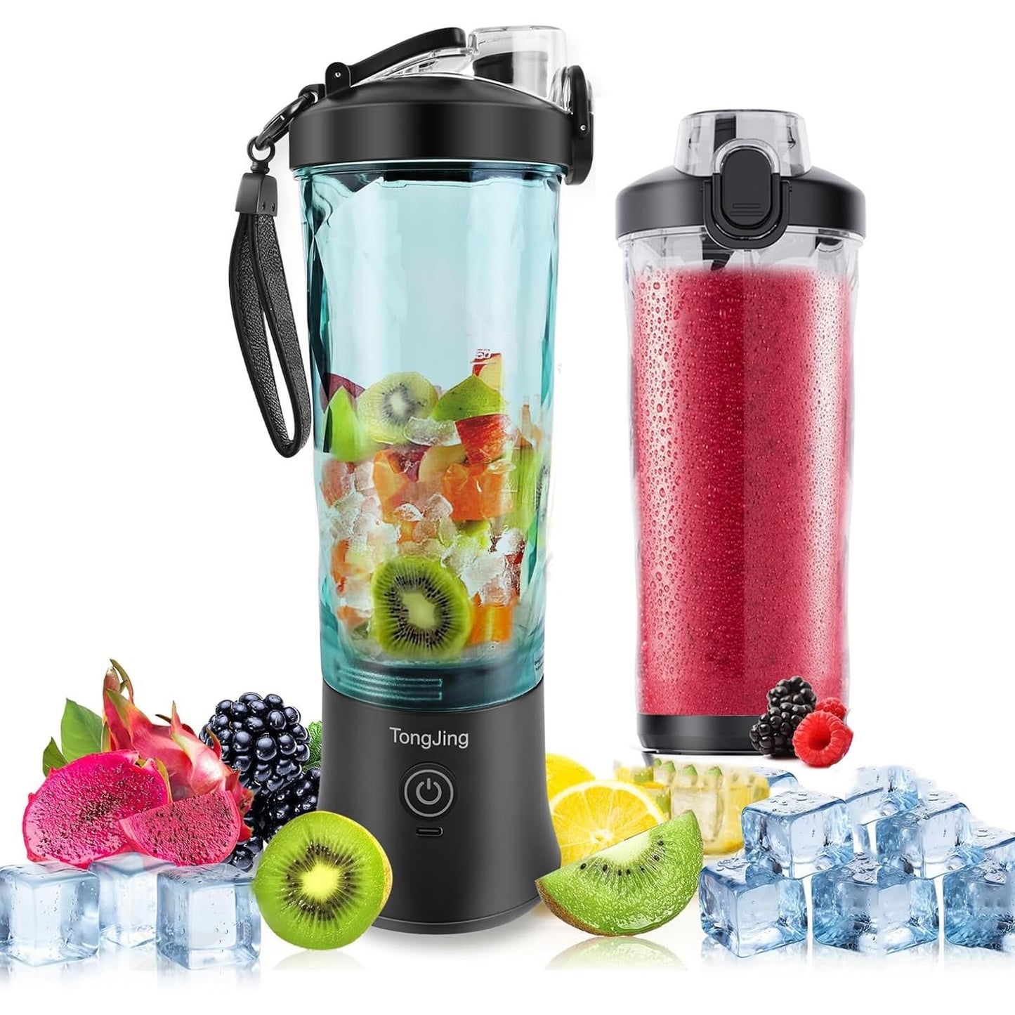 270 Watt Rechargeable Portable Blender USB-C Capable Of Crushing Ice - Tongjing