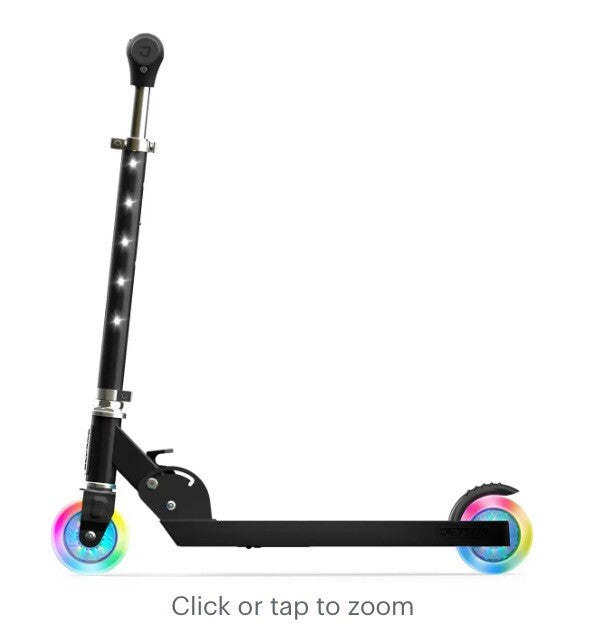 Jetson Moonbeam LED Foldable Light Up Scooter with Lava Lit Wheels - Black