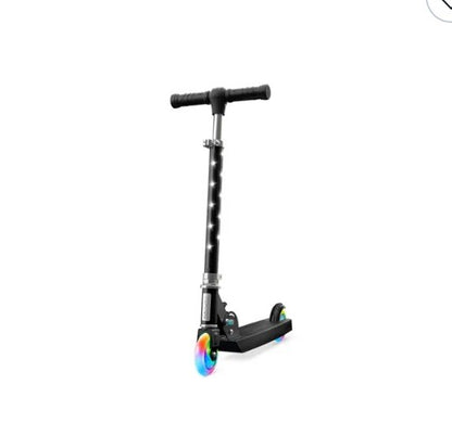 Jetson Moonbeam LED Foldable Light Up Scooter with Lava Lit Wheels - Black