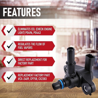 Ford Vapor Canister Purge Valve CX-2409 AU5Z9C915B (Open Box)