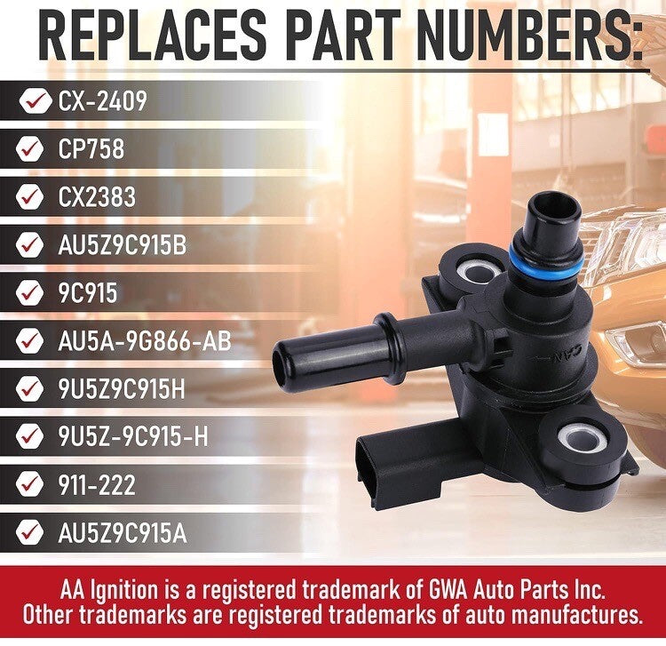 Ford Vapor Canister Purge Valve CX-2409 AU5Z9C915B (Open Box)
