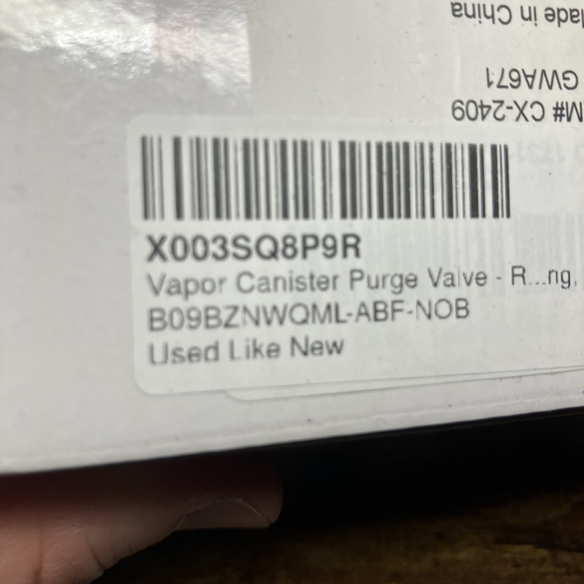 Ford Vapor Canister Purge Valve CX-2409 AU5Z9C915B (Open Box)