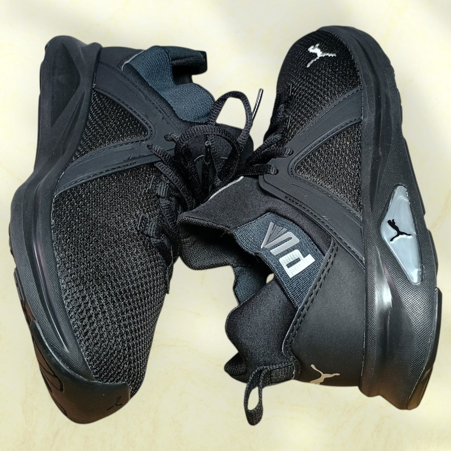 PUMA Enzo 2 | Women's US size 9 | Running Shoes | Black Silver Athletic Shoes | 193256-07