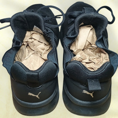 PUMA Enzo 2 | Women's US size 9 | Running Shoes | Black Silver Athletic Shoes | 193256-07