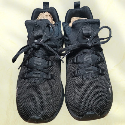 PUMA Enzo 2 | Women's US size 9 | Running Shoes | Black Silver Athletic Shoes | 193256-07