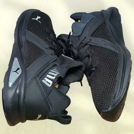 PUMA Enzo 2 | Women's US size 9 | Running Shoes | Black Silver Athletic Shoes | 193256-07