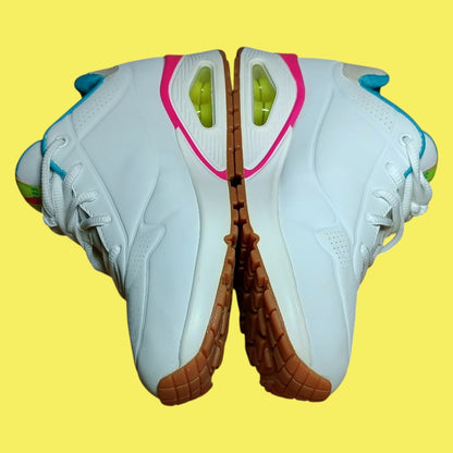 Skechers UNO “Stand On Air” Sneakers – White/Teal/Pink (Women’s 6.5)
