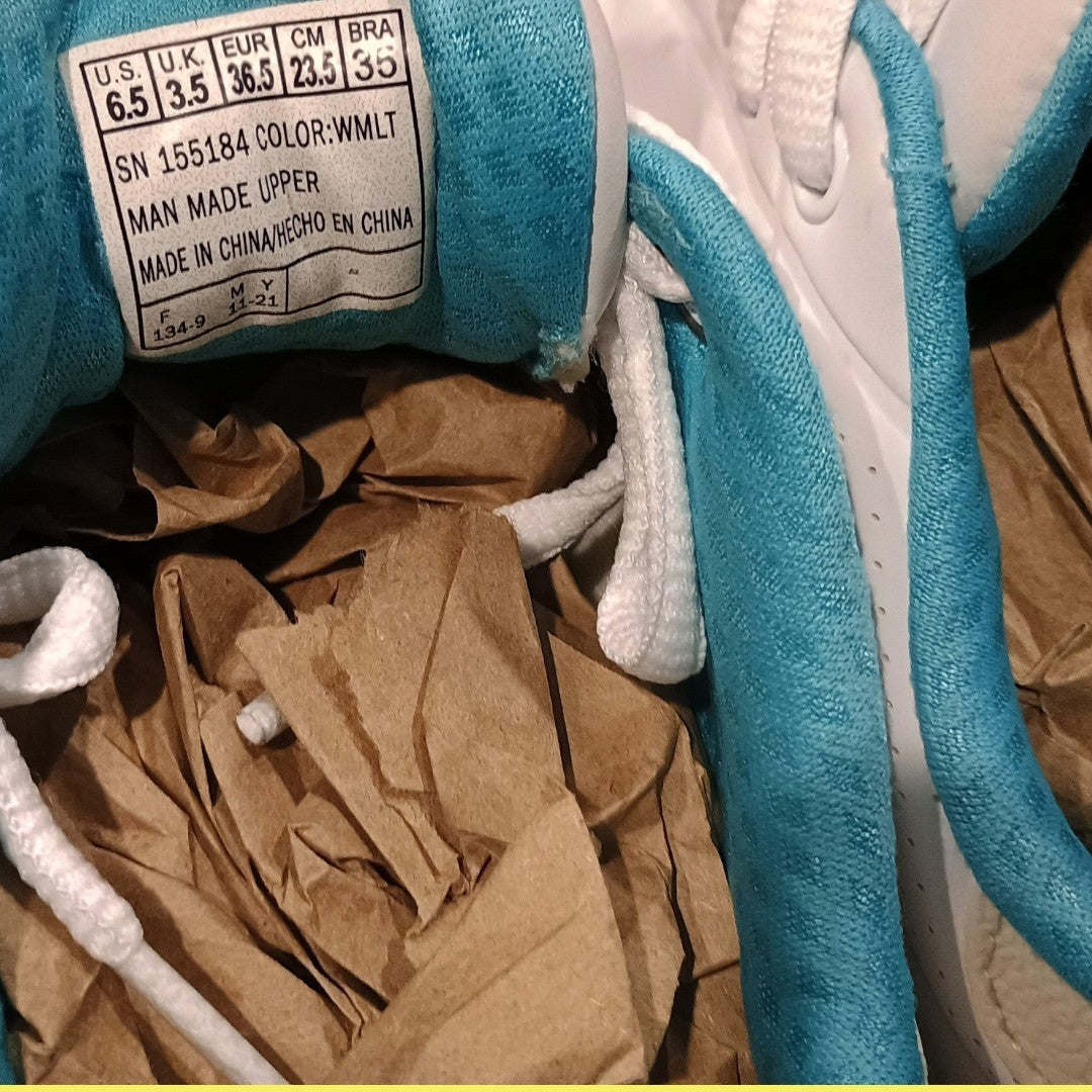 Skechers UNO “Stand On Air” Sneakers – White/Teal/Pink (Women’s 6.5)