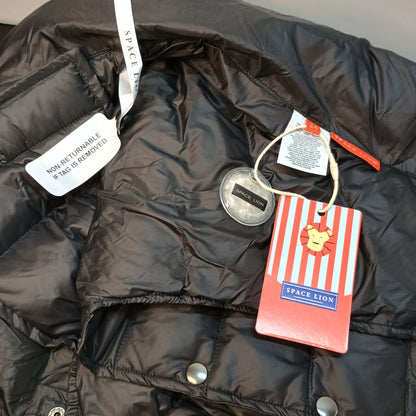 Space Lion Size 24 Large Dog Black Duck Down Puffer Jacket Water-Resistant Winter Coat NWT