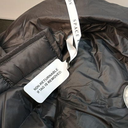 Space Lion Size 24 Large Dog Black Duck Down Puffer Jacket Water-Resistant Winter Coat NWT