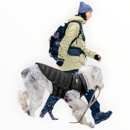 Space Lion Size 24 Large Dog Black Duck Down Puffer Jacket Water-Resistant Winter Coat NWT