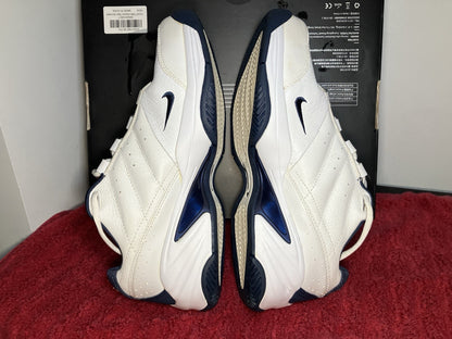 Men's Size 10 Vintage Nike Devastate Low Sneakers White Blue 309061-141