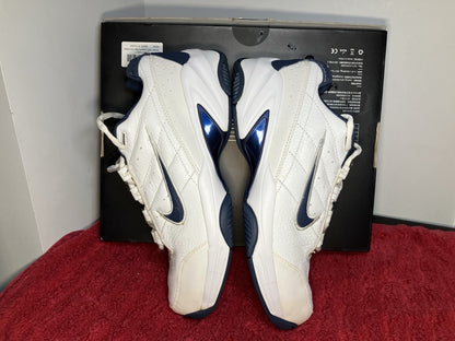Men's Size 10 Vintage Nike Devastate Low Sneakers White Blue 309061-141