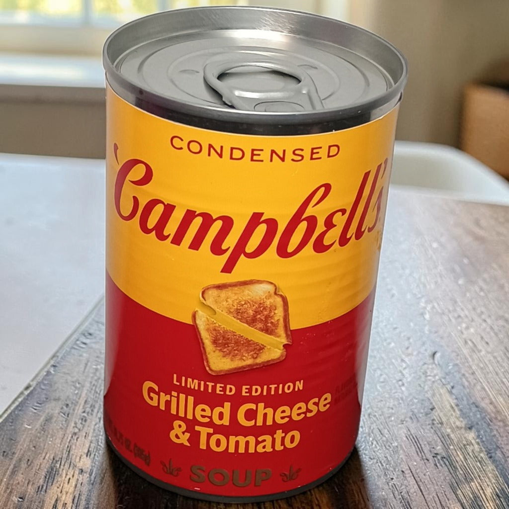 Campbell's Limited Edition Grilled Cheese & Tomato Condensed Soup Can 10.75 oz New Sealed Collectible