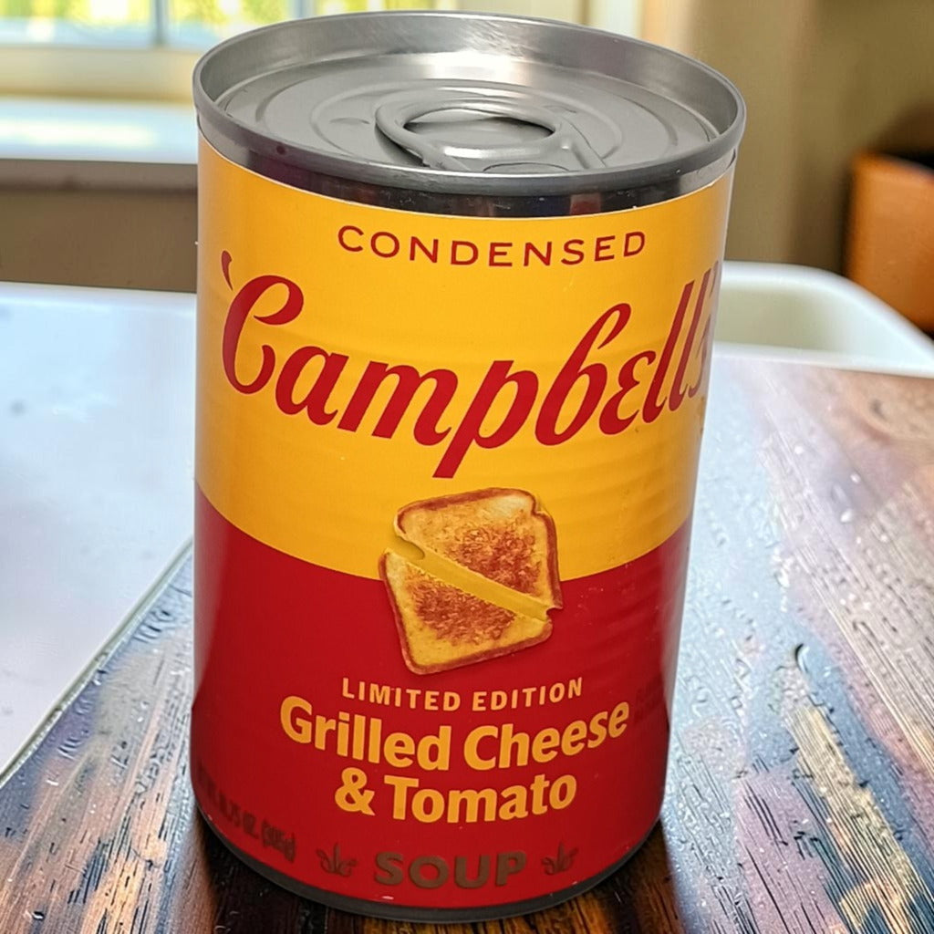 Campbell's Limited Edition Grilled Cheese & Tomato Condensed Soup Can 10.75 oz New Sealed Collectible