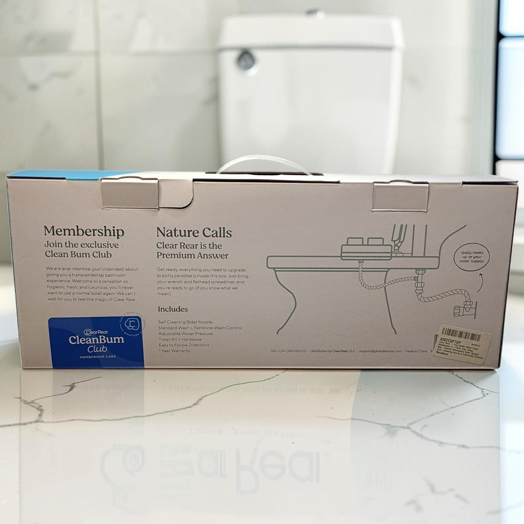 ClearRear The Buttler Non Electric Bidet Toilet Attachment Brand New