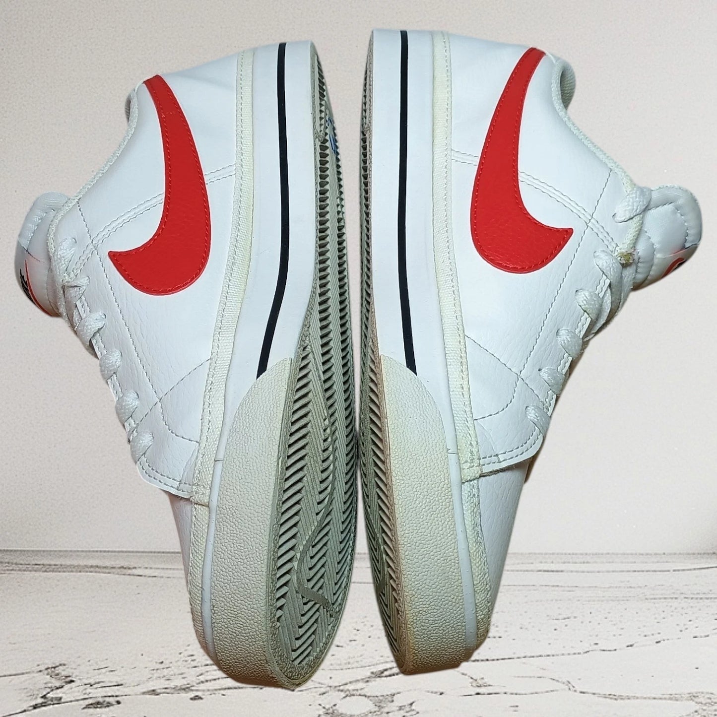 Nike Court Legacy Next Nature | Men's 7.5 US | Women's 9 US | White w/Red Logo DH3162-102