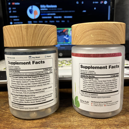 SNAP Gut Health + Detox Supplements Bundle | New | Exp 2027