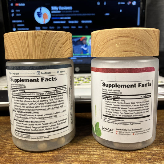 SNAP Gut Health + Detox Supplements Bundle | New | Exp 2027