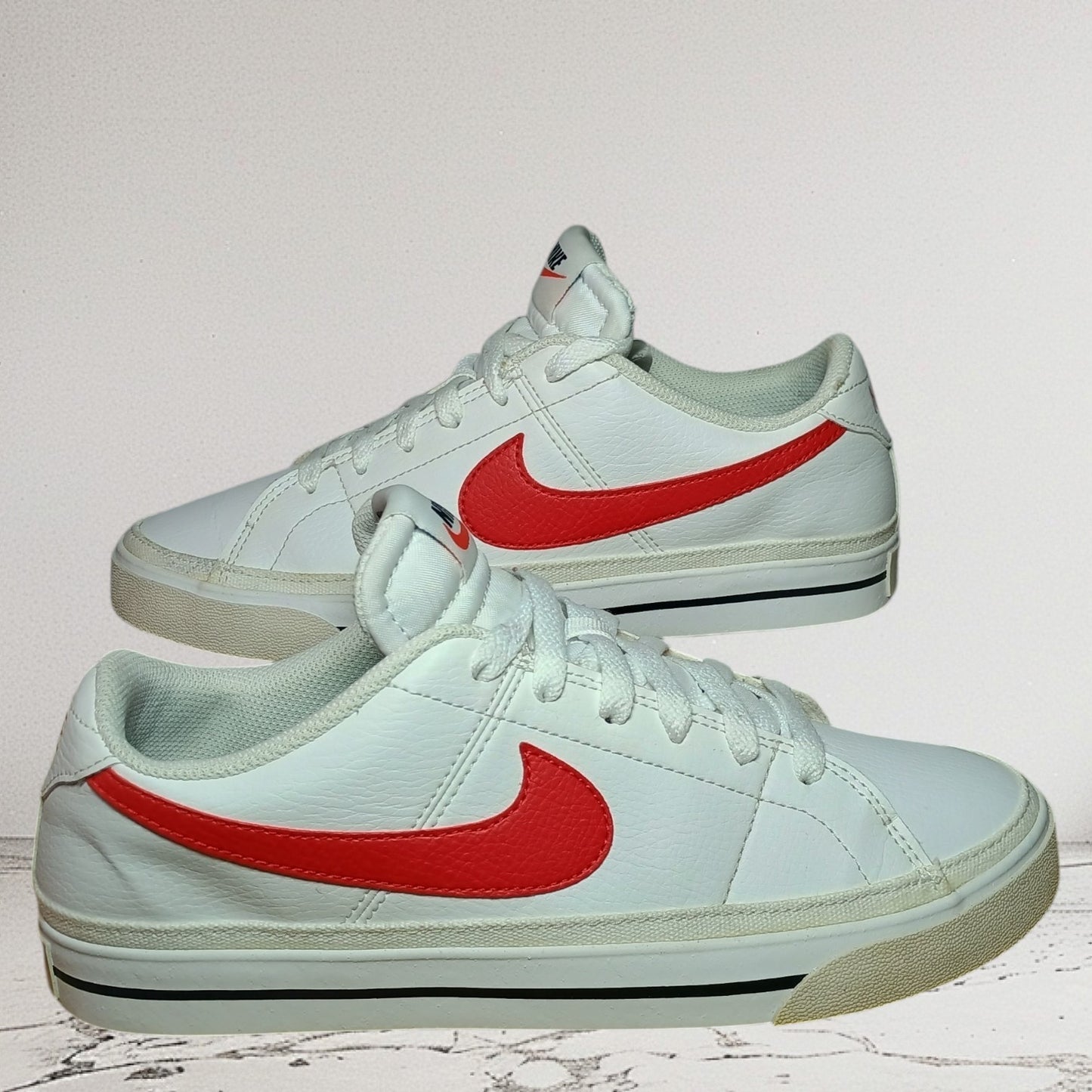 Nike Court Legacy Next Nature | Men's 7.5 US | Women's 9 US | White w/Red Logo DH3162-102
