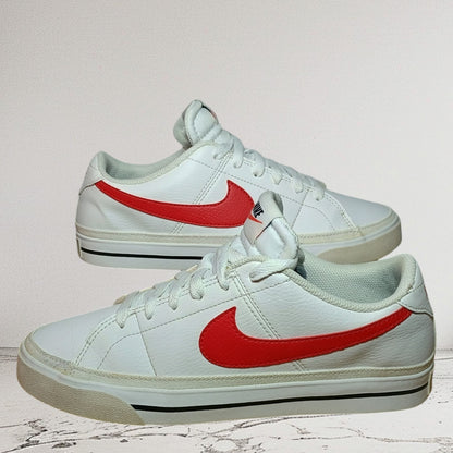 Nike Court Legacy Next Nature | Men's 7.5 US | Women's 9 US | White w/Red Logo DH3162-102