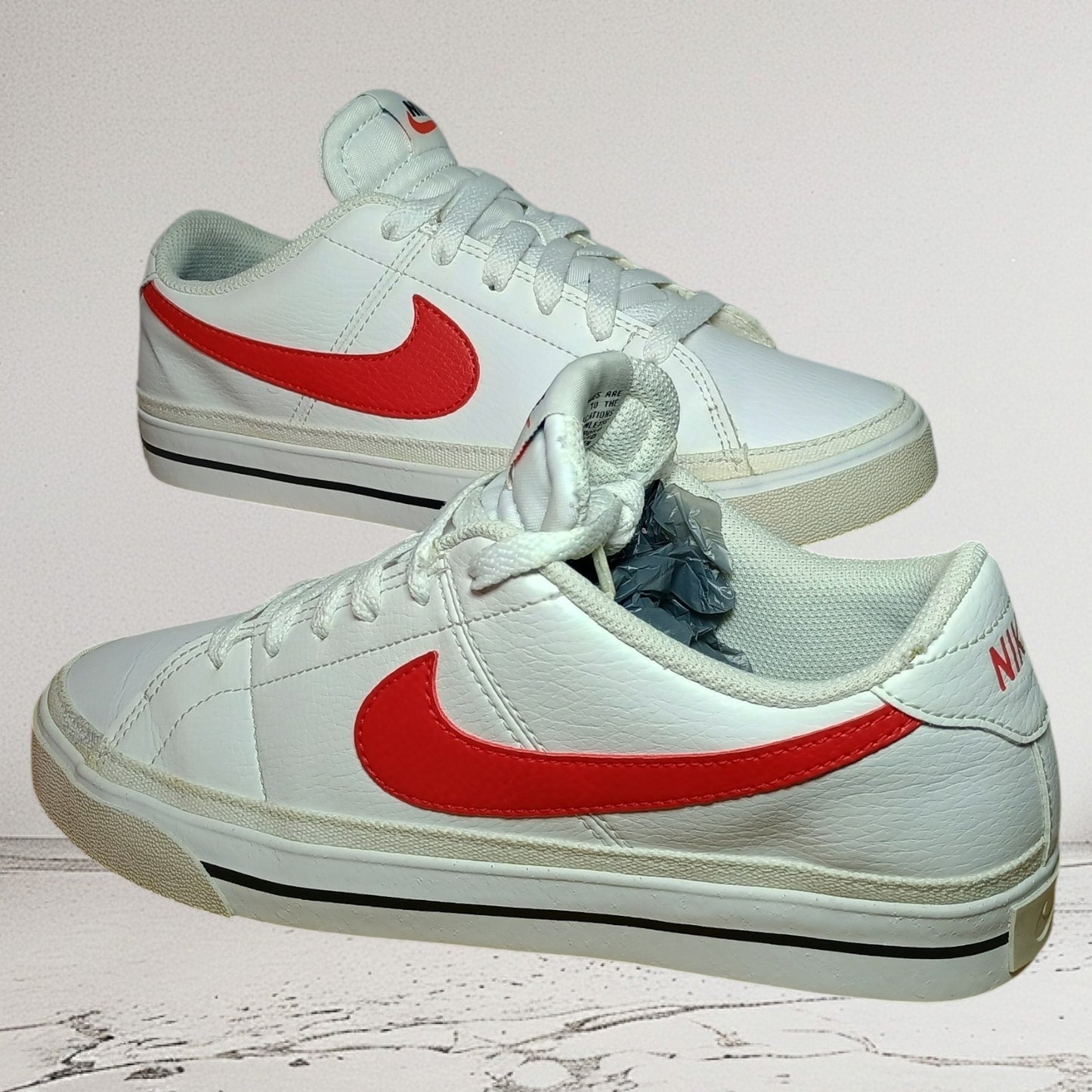 Nike Court Legacy Next Nature | Men's 7.5 US | Women's 9 US | White w/Red Logo DH3162-102