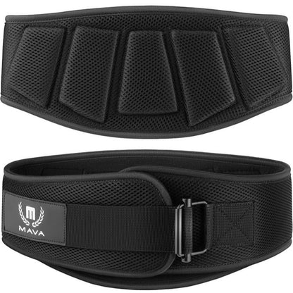 MAVA Weightlifting Belt for Men and Women | Size Medium Waist 30-35 Inches | Gym Belt