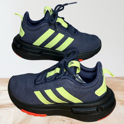 Adidas Racer TR23 Sneaker | 11.5k US Unisex Child | Navy/Lime/Black