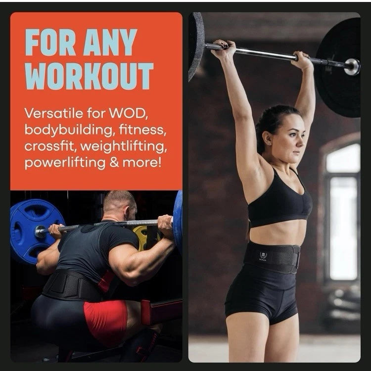 MAVA Weightlifting Belt for Men and Women | Size Medium Waist 30-35 Inches | Gym Belt