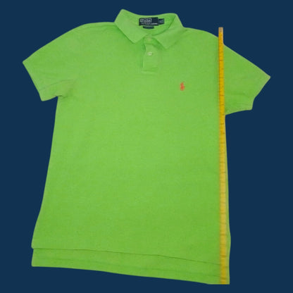 Polo by Ralph Lauren Men's Custom Slim Fit Shirt Lime Green Size M