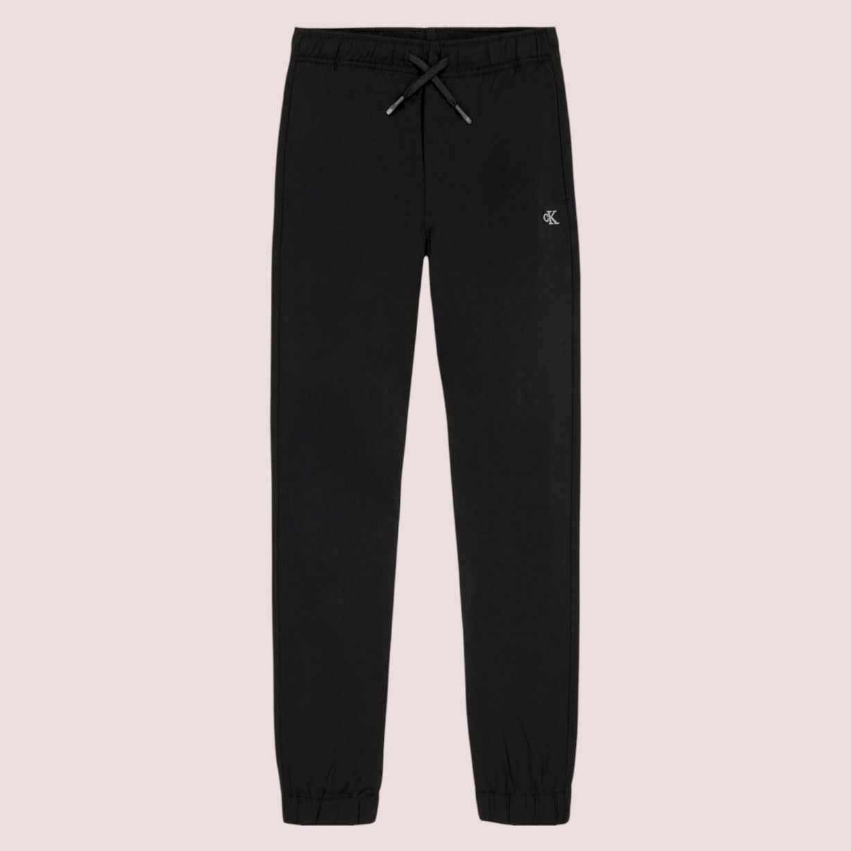 (NWT) Calvin Klein Boys' Pull-On Tech Stretch Twill Joggers, Black - Size 8