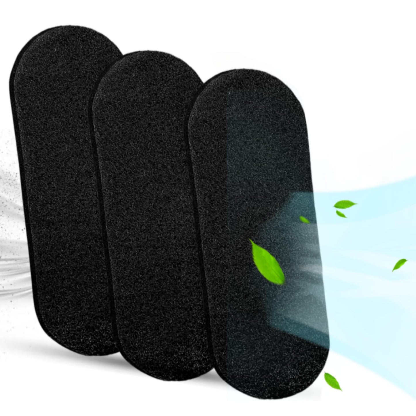 Ceiling Fan Air Purifier Filters - 3 Pack with Adhesive Strips