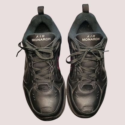 Nike Air Monarch IV - Men's Size 9 (4E Extra Wide) - Black/Black - Renewed