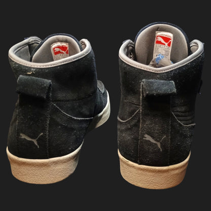 Puma Hawthorne XE Suede Black Steel Grey Men's Size 14 Casual Mid Shoes 352802-01