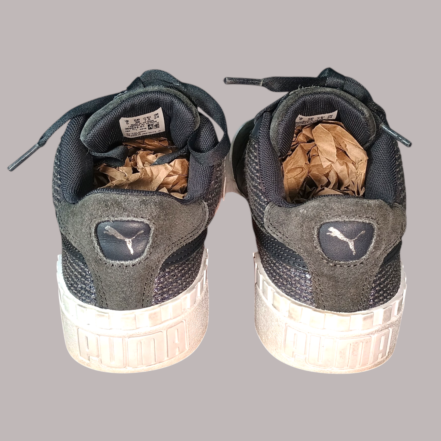Puma Cali Sequin | US Women Size 7.5 | Ebony 369944-01