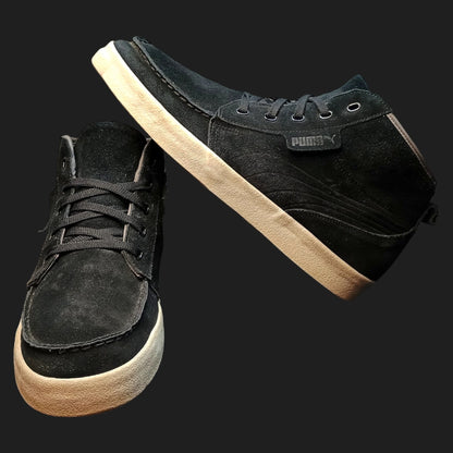 Puma Hawthorne XE Suede Black Steel Grey Men's Size 14 Casual Mid Shoes 352802-01