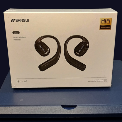 SANSUI Open Ear Wireless Headphones – 56H Playtime & Bluetooth 5.4 – New