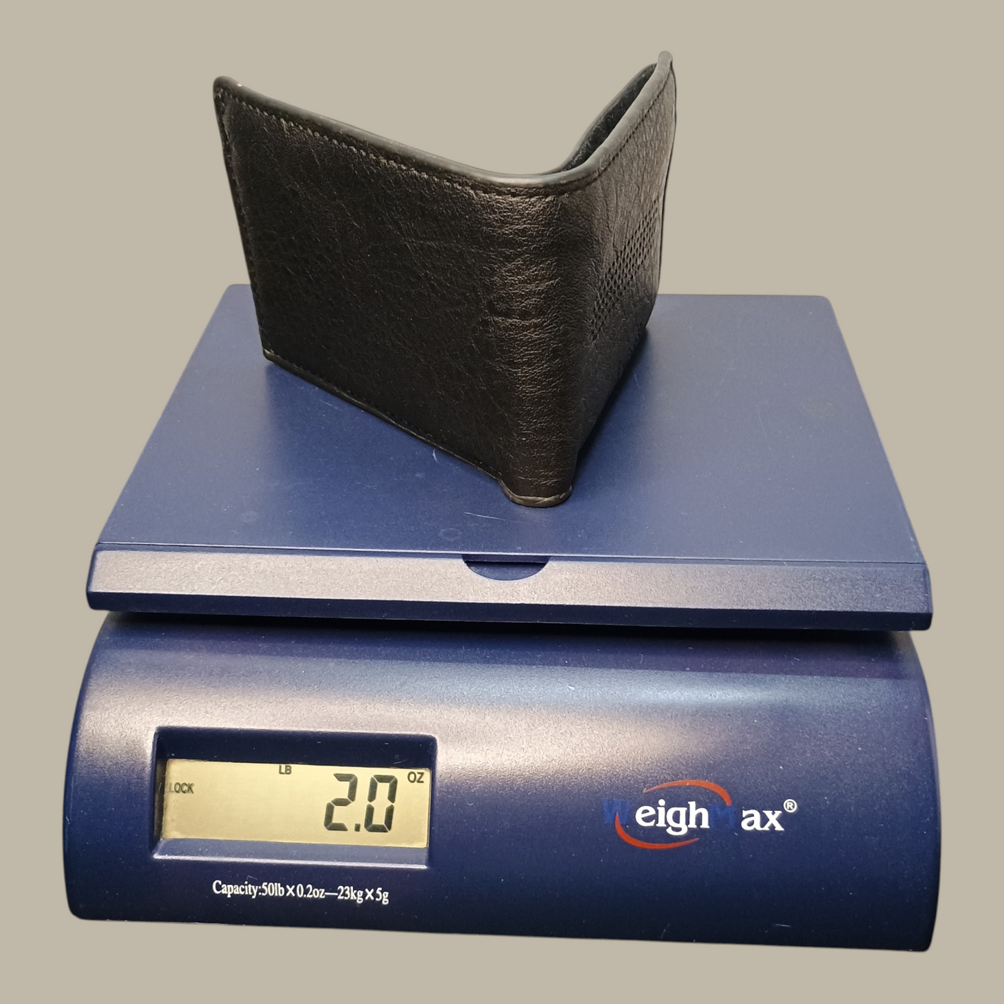 Laurent Bennet Bi-Fold Wallet - Black Leather with Zippered Coin Pocket