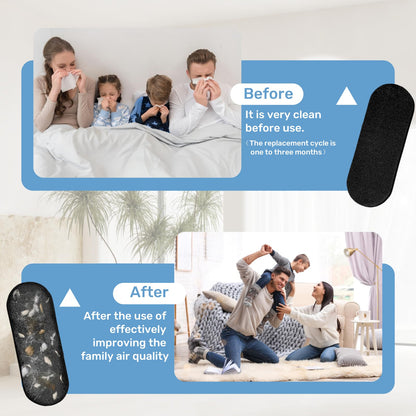 Ceiling Fan Air Purifier Filters - 3 Pack with Adhesive Strips