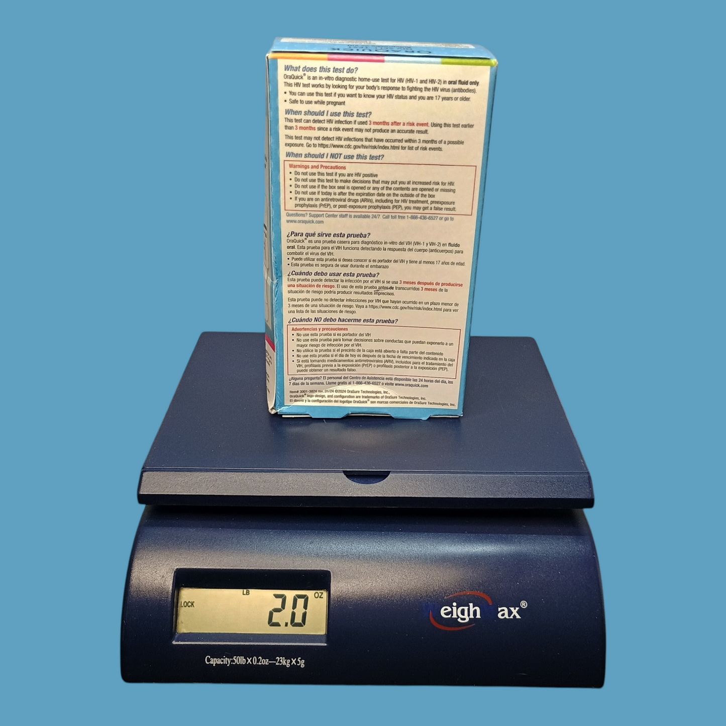 OraQuick HIV Self-Test - FDA Approved Home Kit - Exp April 2027