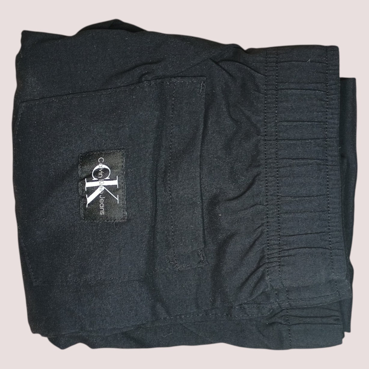 (NWT) Calvin Klein Boys' Pull-On Tech Stretch Twill Joggers, Black - Size 8