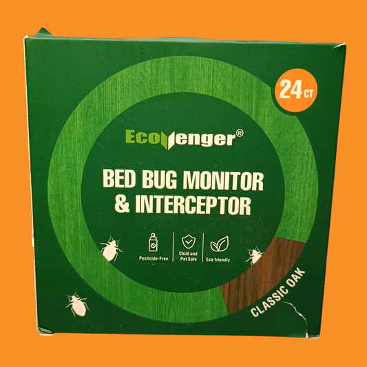 EcoVenger Bed Bug Monitor & Interceptor - 24ct Discreet Oak Design