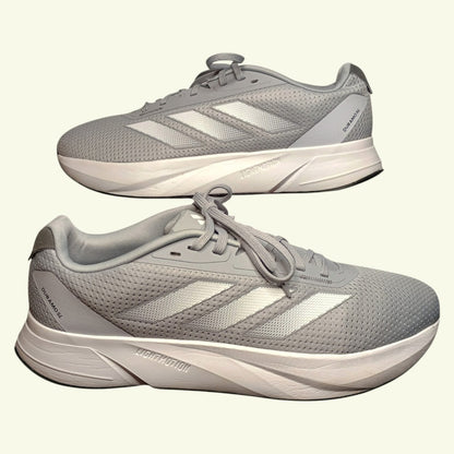 Adidas Duramo SL Men's US size 11.5 - Grey/White/Silver Running Shoes