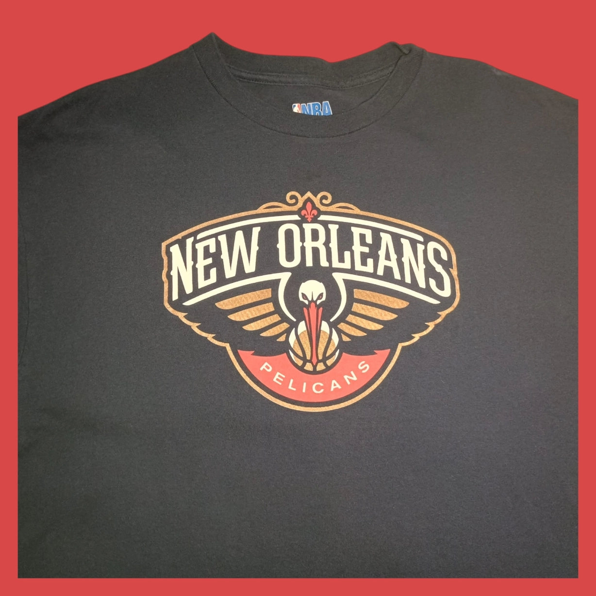 Official NBA New Orleans Pelicans Men's T-Shirt Navy Blue Size XL (pre-owned)