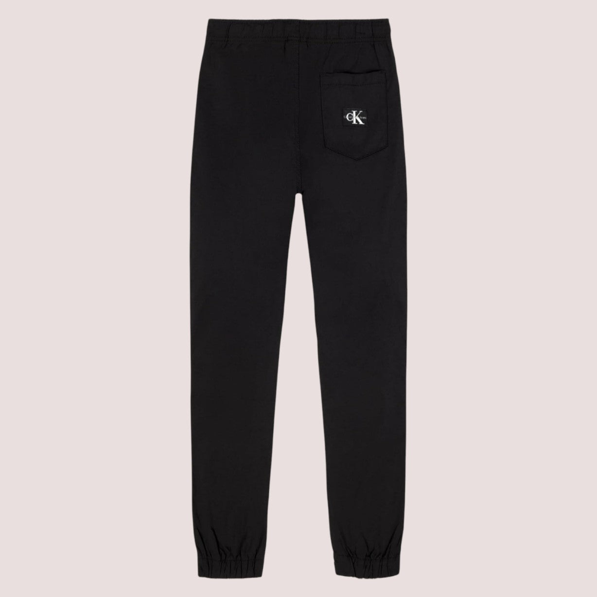 (NWT) Calvin Klein Boys' Pull-On Tech Stretch Twill Joggers, Black - Size 8
