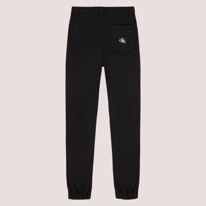 (NWT) Calvin Klein Boys' Pull-On Tech Stretch Twill Joggers, Black - Size 8